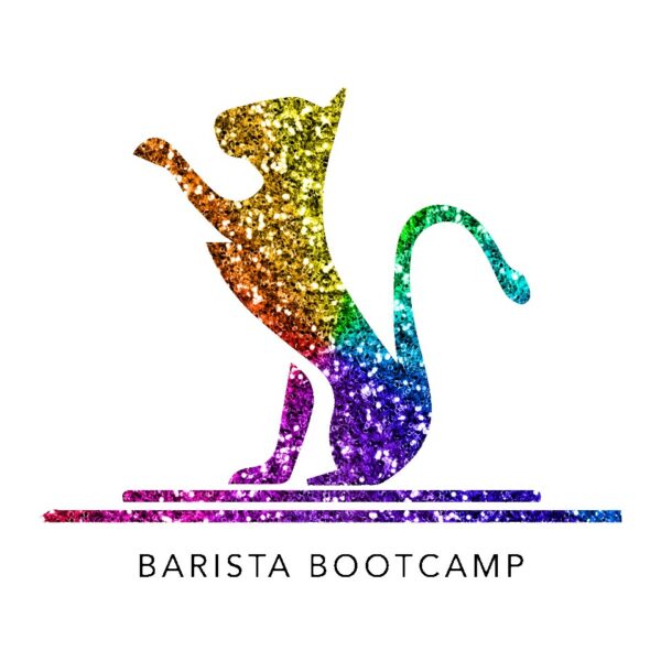 Glitter Cat logo white